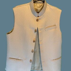 Jacquard Mandarin collar jacket - Size L